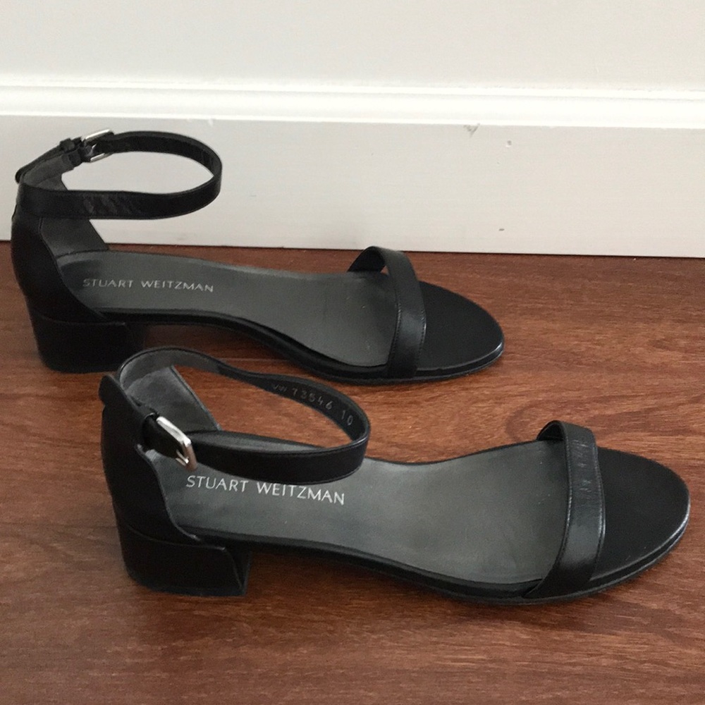 Stuart Weitzman Nudestjune black leather